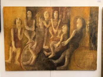 Painting - Jindra Husáriková - 1990 Painting - Jindra Husáriková - 1990