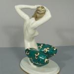 Porcelain Dancer Figurine - glazed porcelain - 1920 Porcelain Dancer Figurine - glazed porcelain - 1920