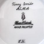 Cup and saucer with miniature of ballerina Fanny C Cup and saucer with miniature of ballerina Fanny C