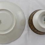 Mocca cup with golden scrolls - Langenthal, Switze Mocca cup with golden scrolls - Langenthal, Switze