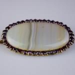 Brooch - silver, Agate - 1960 Brooch - silver, Agate - 1960