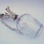 Carafe - cut glass, silver - 1890 Carafe - cut glass, silver - 1890