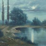 F. J. Dyck - Landscape on a Moonlit Night F. J. Dyck - Landscape on a Moonlit Night