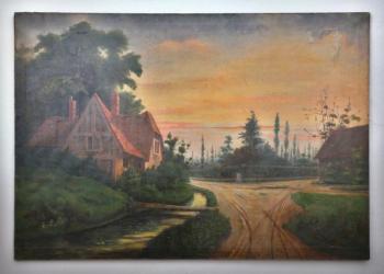 Cottage - canvas - 1880 Cottage - canvas - 1880