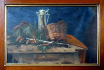 Salasek - Still life with hunting knife Salasek - Still life with hunting knife