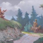 Matej Frantisek Skula - Path by the ravine at the  Matej Frantisek Skula - Path by the ravine at the