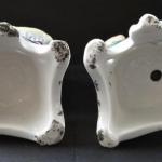 Figural pair of boy and girl on a pedestal Figural pair of boy and girl on a pedestal