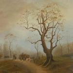 Romantic Landscape - Jungbluth - 1880 Romantic Landscape - Jungbluth - 1880