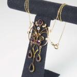 Necklace - gold, Almandine - 1921 Necklace - gold, Almandine - 1921