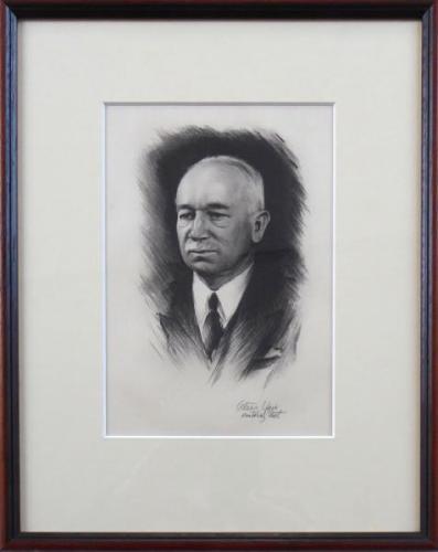 Alesa Vaic - Portrait of Edvard Benes  Alesa Vaic - Portrait of Edvard Benes