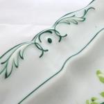 Biedermeier bowl, green flowers - Prague Biedermeier bowl, green flowers - Prague