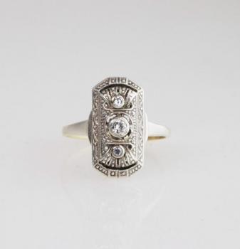 Ring - silver, gold - 1925 Ring - silver, gold - 1925