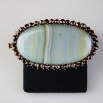 Brooch - silver, Agate - 1960 Brooch - silver, Agate - 1960