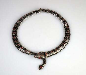 Collier - enamel, silver - Margot Van Voorhies - 1960 Collier - enamel, silver - Margot Van Voorhies - 1960