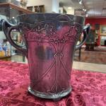 Ice bucket - nádoba na led na šampaňské značeno Edelzinn E. Hueck, kolem roku 1900, s krásnou, věku přiměřenou - 1900 Ice bucket - nádoba na led na šampaňské značeno Edelzinn E. Hueck, kolem roku 1900, s krásnou, věku přiměřenou - 1900