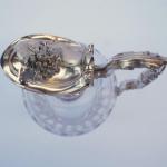 Carafe - cut glass, silver - 1890 Carafe - cut glass, silver - 1890