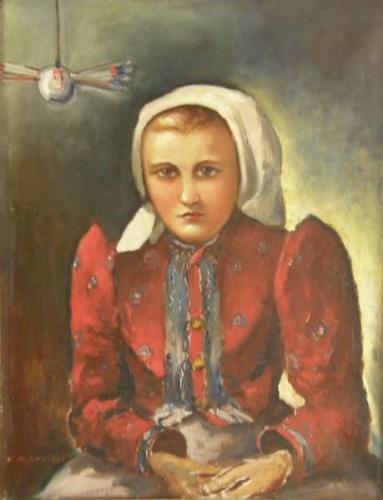 František Michl - Portrait of a girl František Michl - Portrait of a girl