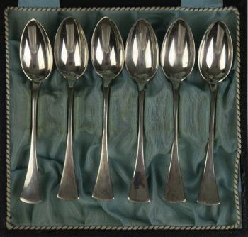 Set of 6 silver teaspoons Set of 6 silver teaspoons