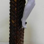 Porcelain Figurine - wood, white porcelain - 1900 Porcelain Figurine - wood, white porcelain - 1900