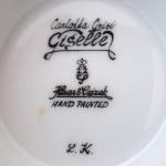 Cup with miniature of ballerina Carlotta Grisi  Cup with miniature of ballerina Carlotta Grisi