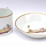 Cup and Saucer - painted porcelain - Niderviller, Francie - 1815 Cup and Saucer - painted porcelain - Niderviller, Francie - 1815