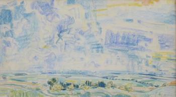 Bohumir Dvorsky - High sky, Landscape view Bohumir Dvorsky - High sky, Landscape view