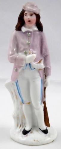 Porcelain statue of a hunter Porcelain statue of a hunter