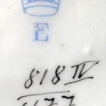 Cobalt porcelain vase with roses - Eichwald Cobalt porcelain vase with roses - Eichwald