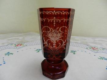 Glass - glass, ruby glass - 1875 Glass - glass, ruby glass - 1875