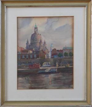 View of Dresden with the Frauenkirche View of Dresden with the Frauenkirche