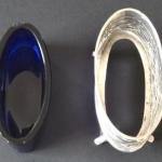 Oval Silver Salt & Pepper Containers - Williams  Oval Silver Salt & Pepper Containers - Williams