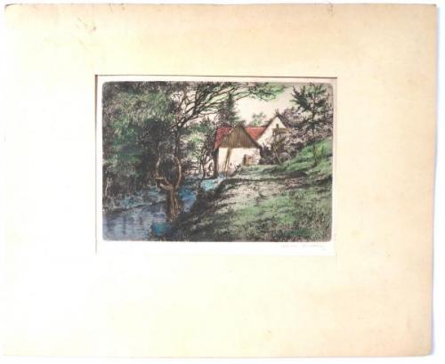 Bohuslav Knobloch - Creek at the cottage Bohuslav Knobloch - Creek at the cottage