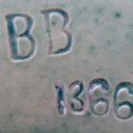 Blue vase with embossed roses - Bloch, Eichenwald Blue vase with embossed roses - Bloch, Eichenwald