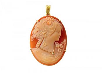 Pendant - pearl, gold - 1920 Pendant - pearl, gold - 1920