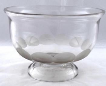 Large round bowl with cut lenses Large round bowl with cut lenses