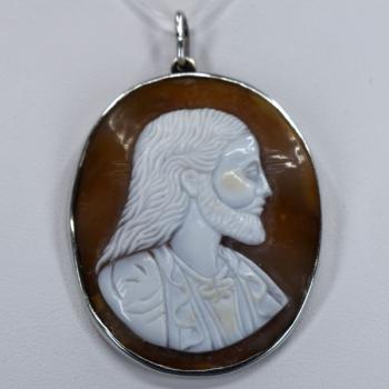Cameo with man´s head Cameo with man´s head
