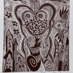 Olga Cechova - PF 1976, Ex libris, Invitation Olga Cechova - PF 1976, Ex libris, Invitation