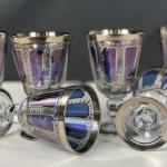 Set of stemmed glasses – 6 pcs / Nový Bor, 1960 Set of stemmed glasses – 6 pcs / Nový Bor, 1960