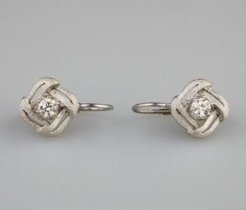 Earrings - gold, diamond - 2000 Earrings - gold, diamond - 2000