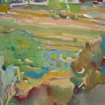 Stuchlik - Trees and houses, blue sky Stuchlik - Trees and houses, blue sky