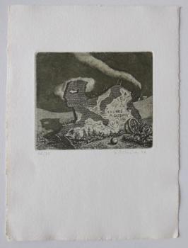 Jindrich Pilecek - Ex libris M. Gazdova  Jindrich Pilecek - Ex libris M. Gazdova