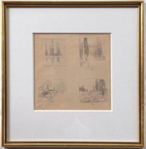 Ferdinand Engelmüller - Four pencil drawings Ferdinand Engelmüller - Four pencil drawings