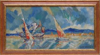 Painting - canvas - Václav Vytlačil  - 1969 Painting - canvas - Václav Vytlačil  - 1969