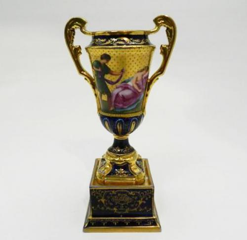 Vase from Porcelain - white porcelain, cobalt - 1880 Vase from Porcelain - white porcelain, cobalt - 1880