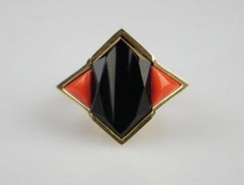 Ring - onyx, gold - 1990 Ring - onyx, gold - 1990