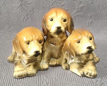 Porcelain Dog Figurine - 1950 Porcelain Dog Figurine - 1950