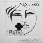 Olga Pavalova - Girls, 4x Ex libris  Olga Pavalova - Girls, 4x Ex libris