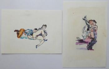 163. TWO DRAWINGS 163. TWO DRAWINGS