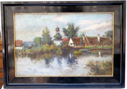 Landscape - wood - Zdenka Braunerová - 1899 Landscape - wood - Zdenka Braunerová - 1899