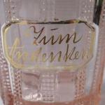 Pink glass with gold border - Zum Andenken Pink glass with gold border - Zum Andenken